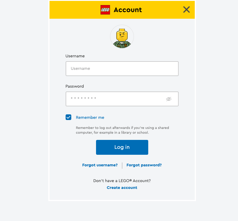 LEGO Account - identity for kids and adults